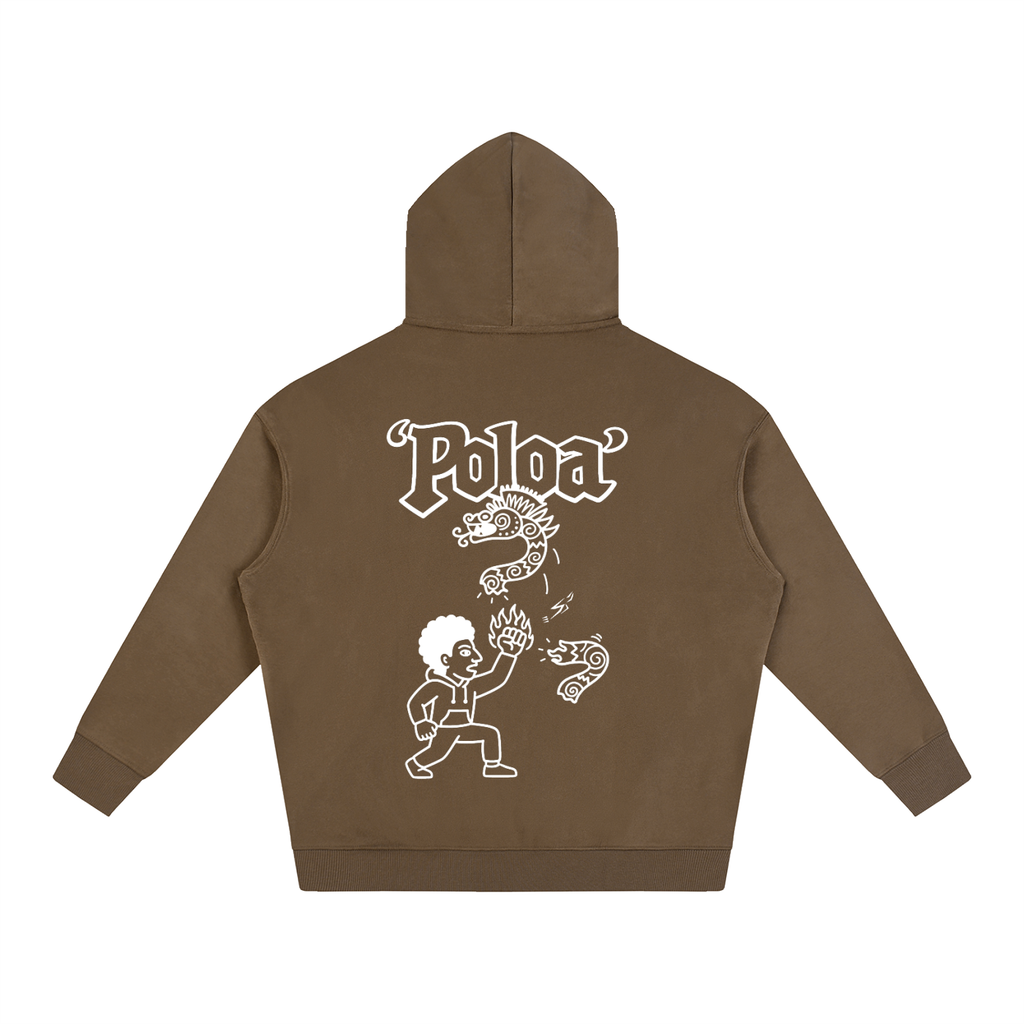 ‘Poloa’ Oversize Fleeced Hoodie