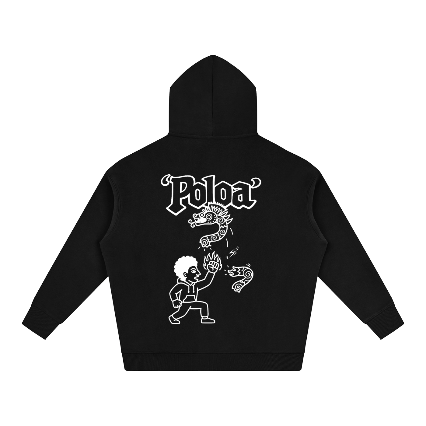 ‘Poloa’ Oversize Fleeced Hoodie