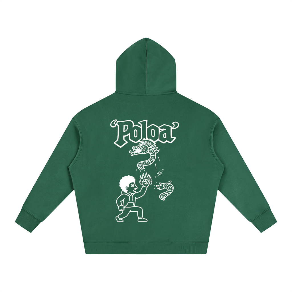 ‘Poloa’ Oversize Fleeced Hoodie